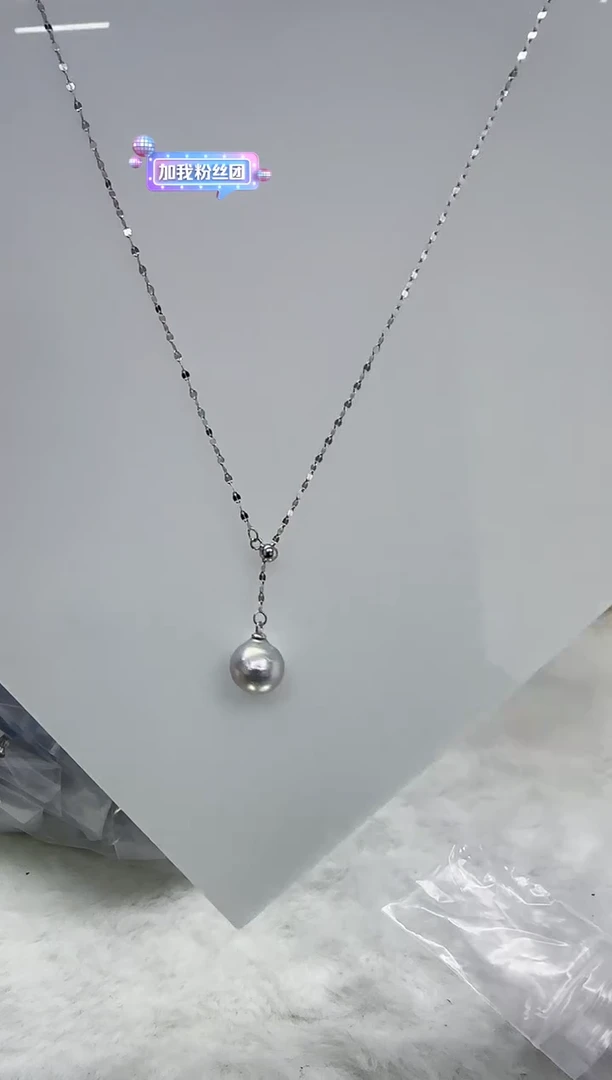【闪购商品】淡水珍珠DA银S925镶嵌b659 白珠套链
