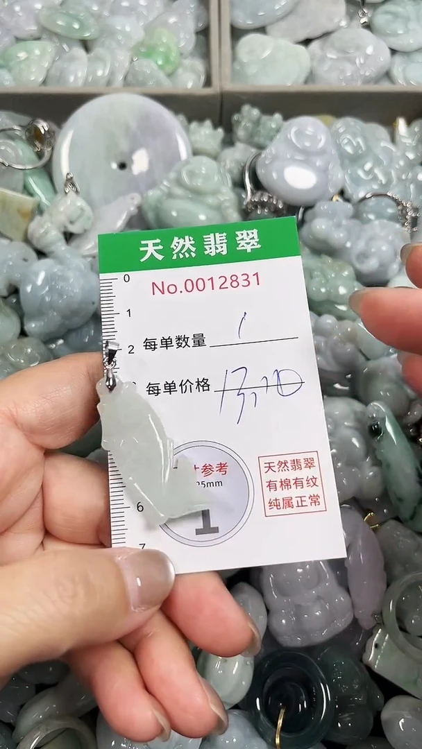 翡翠未镶嵌吊坠(不含链)2831
