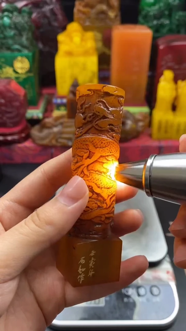 寿山石印石田黄龙柱