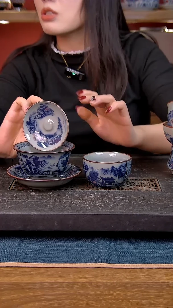简装家用款2件套 老陶泥开片纹陶瓷茶具