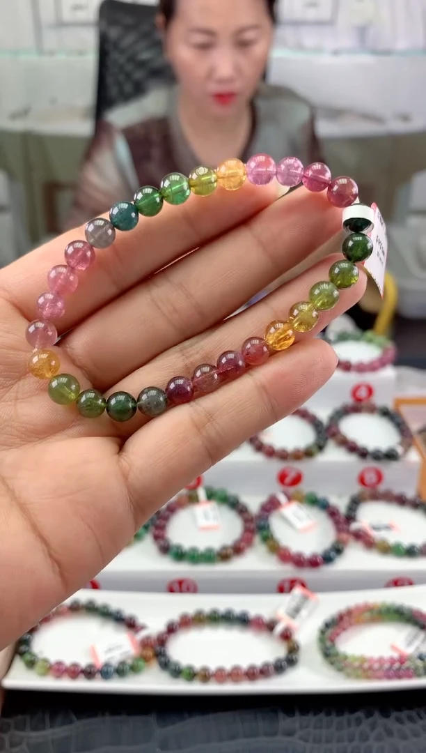 未镶嵌手串碧玺 多样性发一条