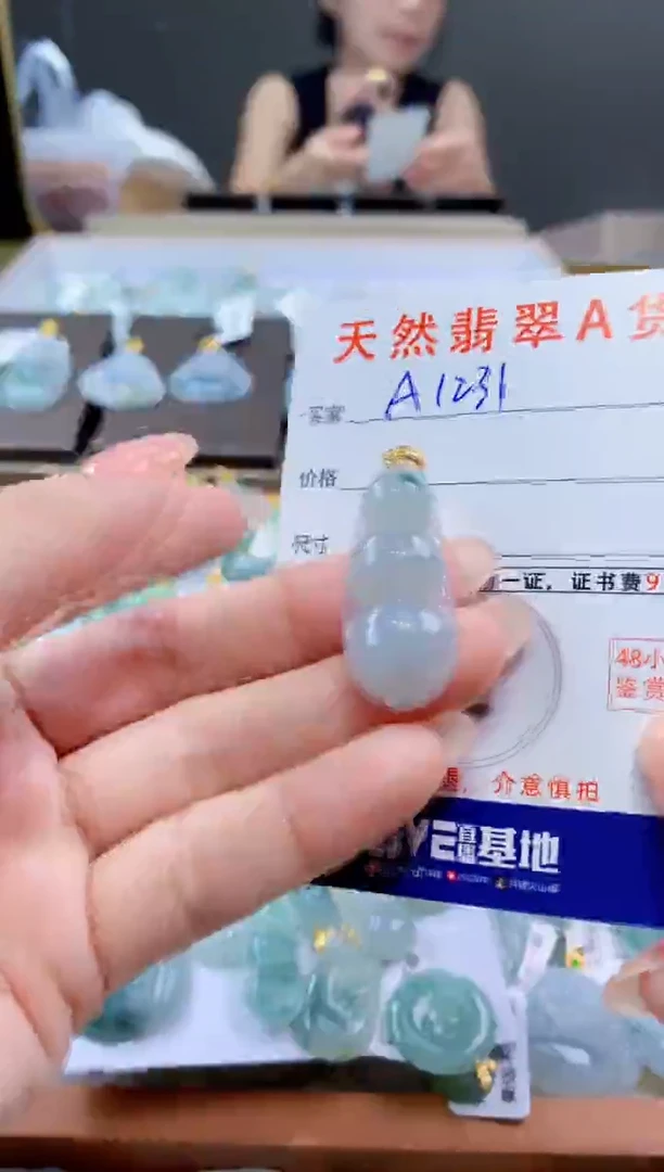 颈饰未镶嵌翡翠天然翡翠A货挂件