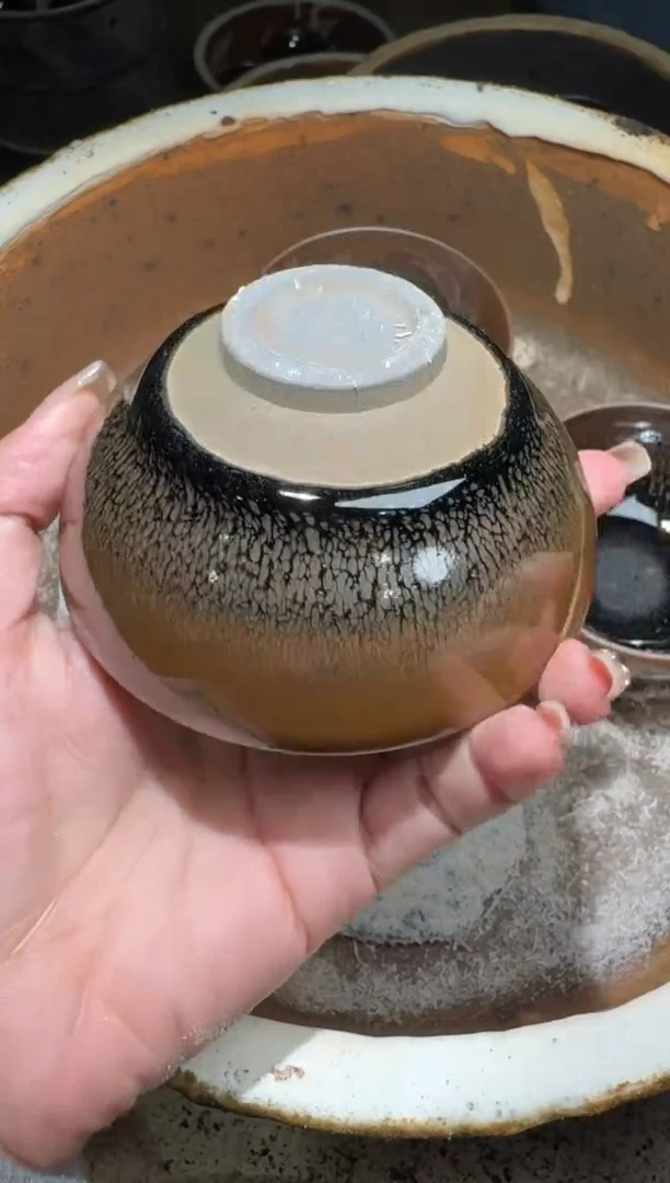 茶盏严柳忠柴烧盏40