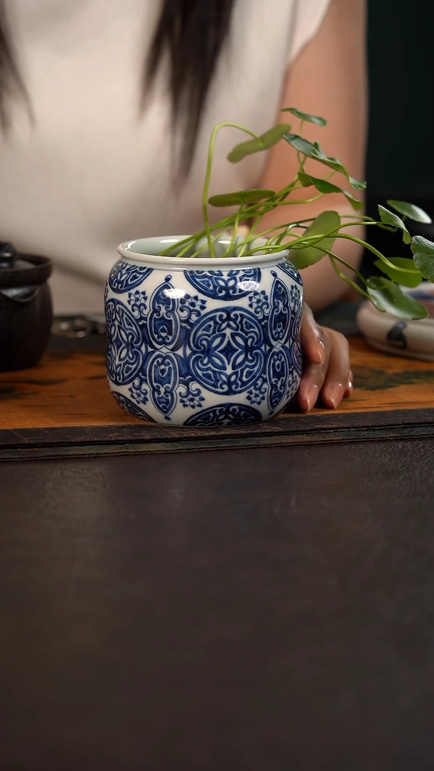 研山琢器锦地明轮葫芦水洗 铜钱