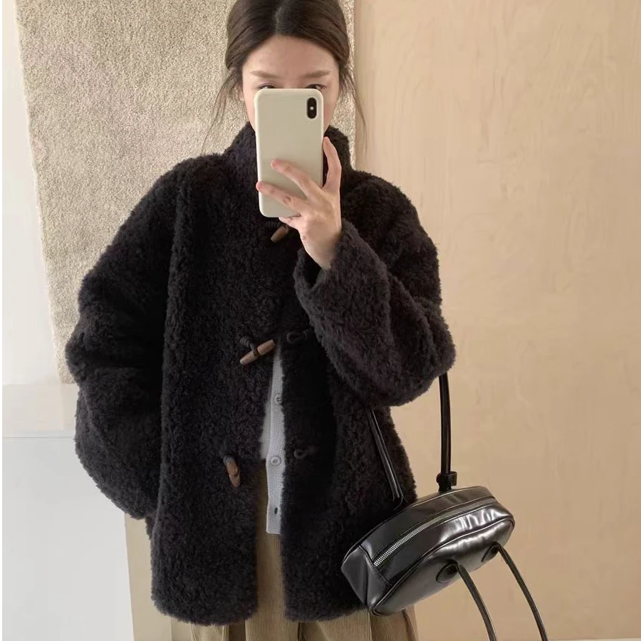 【赫慈服饰】秋冬新款韩式大衣女oversize款外套秋冬厚外套