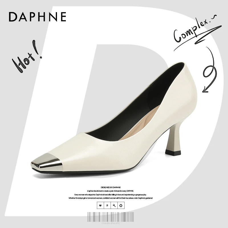 达芙妮网红爆款欧若智性风高跟鞋女2025新款气质高级细跟法式单鞋