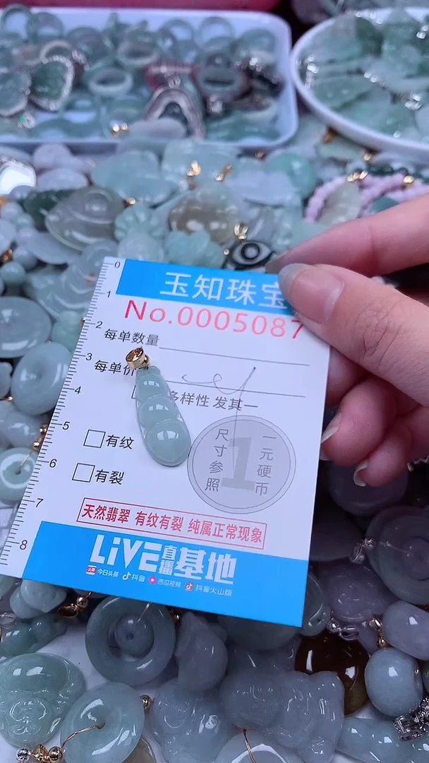 翡翠未镶嵌吊坠(不含链)5087