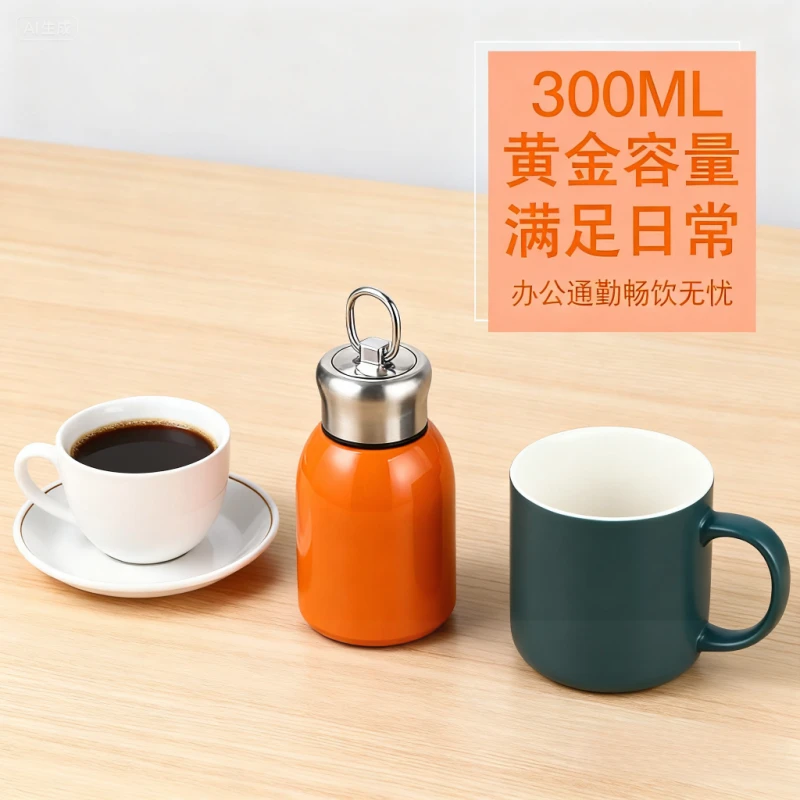 【迷你保温杯】女生高颜值小巧便携口袋杯304不锈钢小容量水杯福利