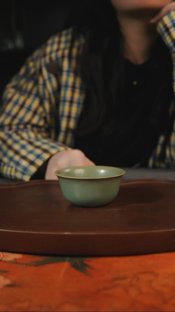 杯子夏*儿鸡缸 柴烧 汝州原产地原矿仿古老釉