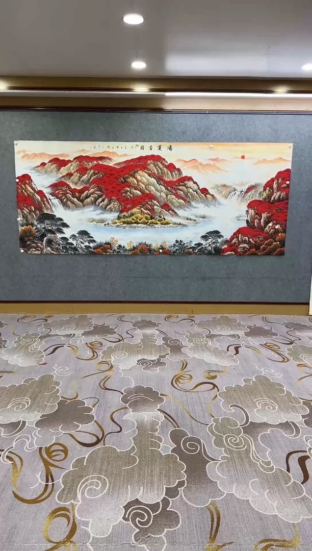 绘画Y-刘雪红-大丈二-山水画
