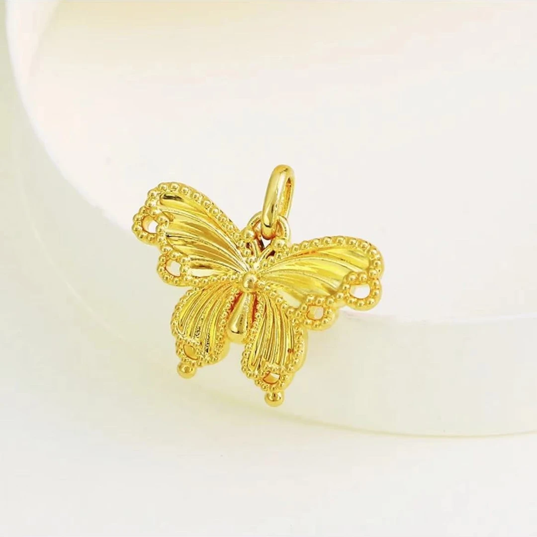 【SG】18K金蝴蝶吊坠 赠链