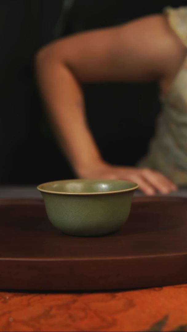 杯子e**师柴烧全品一级 汝州原产地原矿仿古老釉