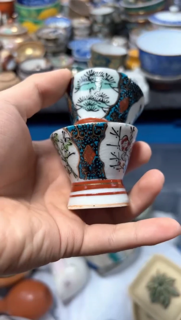 瓷片紫*夏目海外回流瓷器中古品。