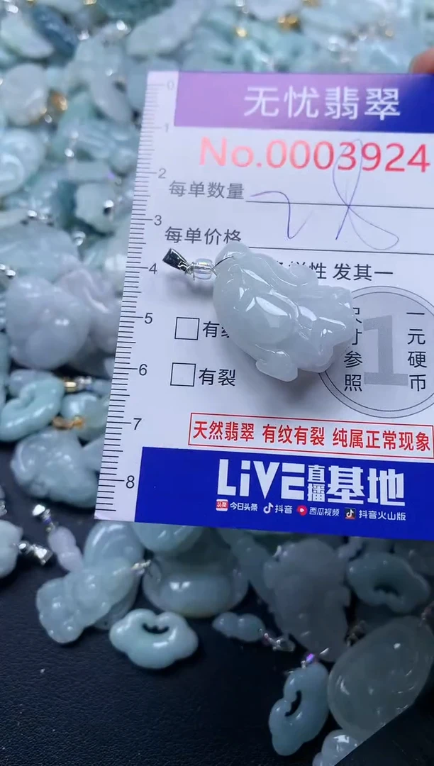 颈饰未镶嵌翡翠3924