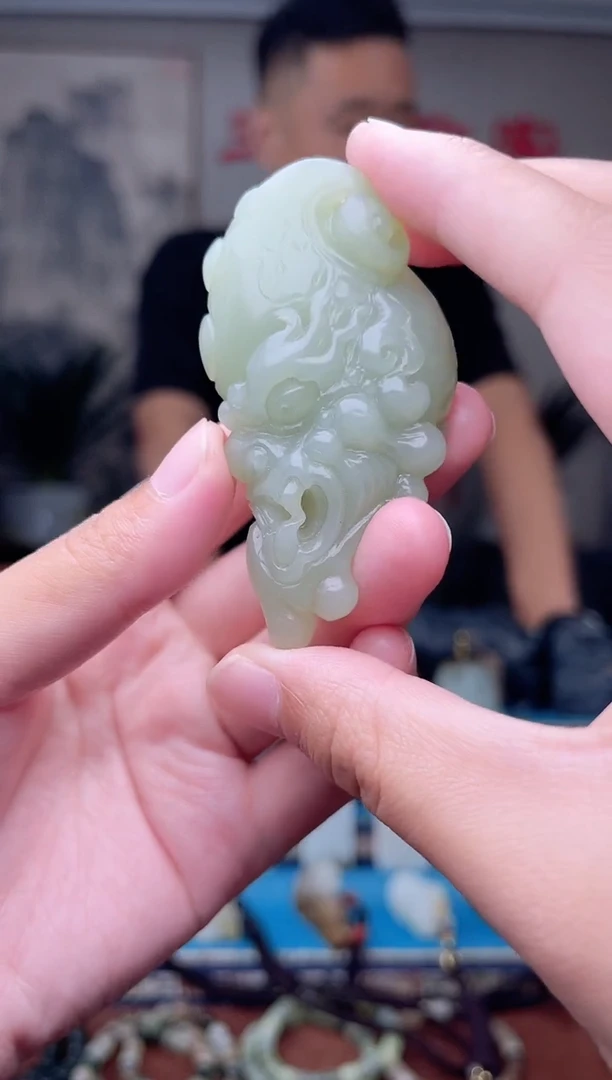 和田玉未镶嵌挂件1