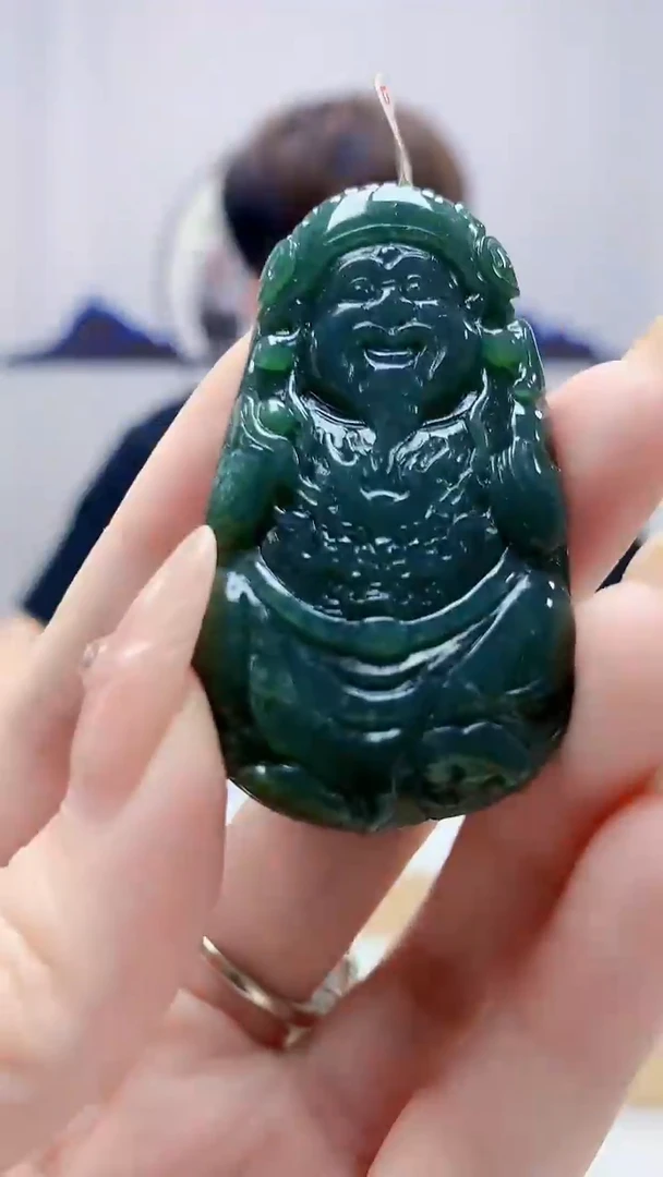 未镶嵌定制翡翠4868DD-毛货挂件13