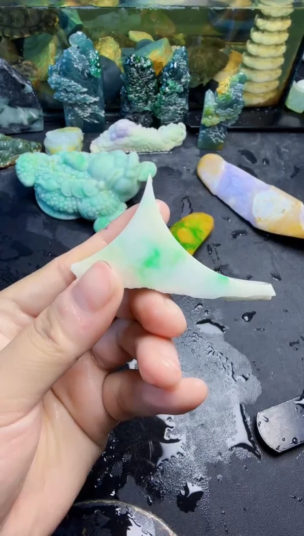 未镶嵌挂件翡翠天然翡翠007