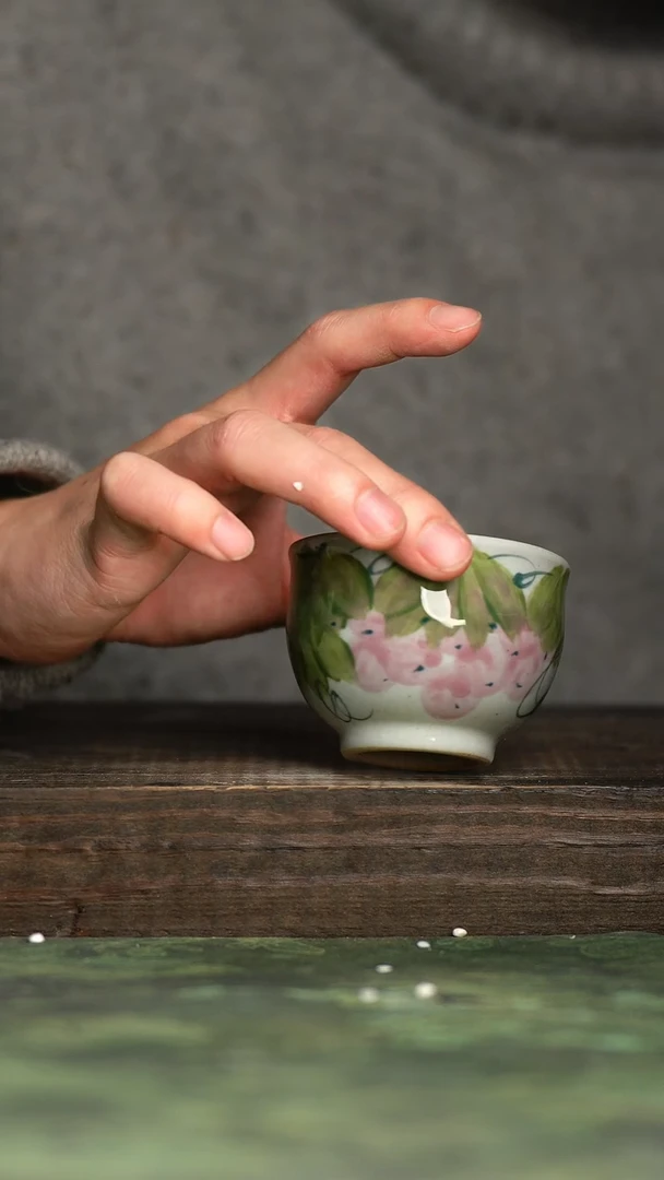 【闪购商品】杯青诗手工手绘瓷器