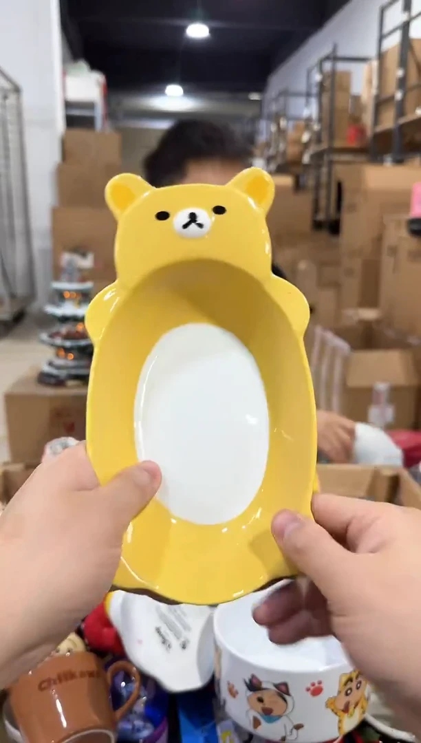 瓷片原盒熊弟大肚碗
