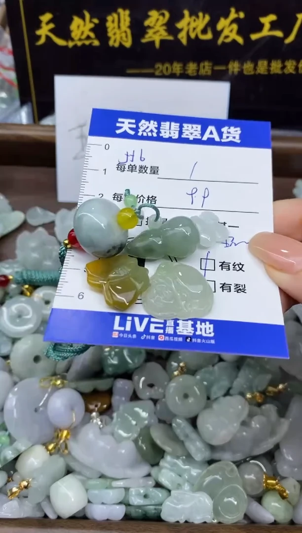 颈饰未镶嵌翡翠天然翡翠A货批量多样性发一件