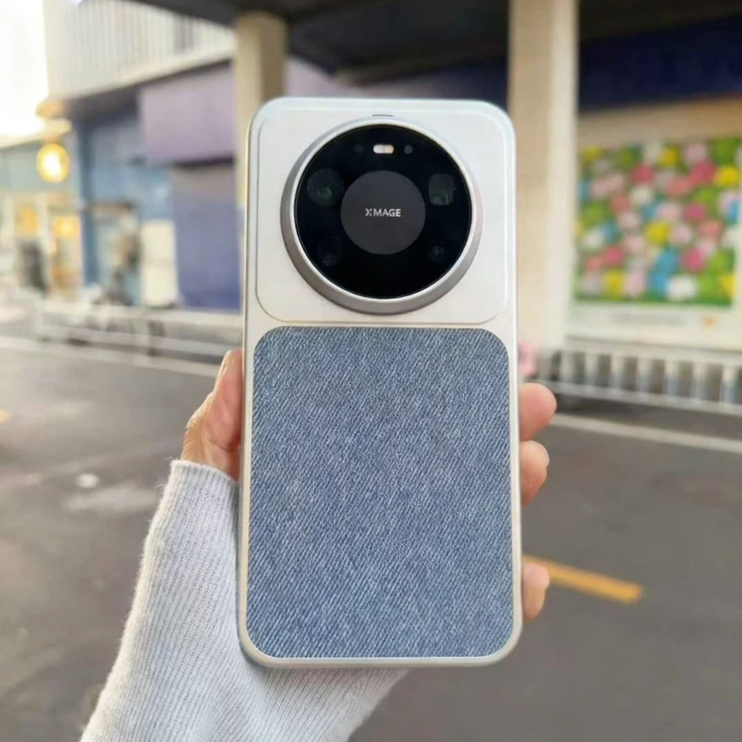 亚麻毛布料磁吸适用华为mate80promax手机壳mate80轻奢文艺防摔壳