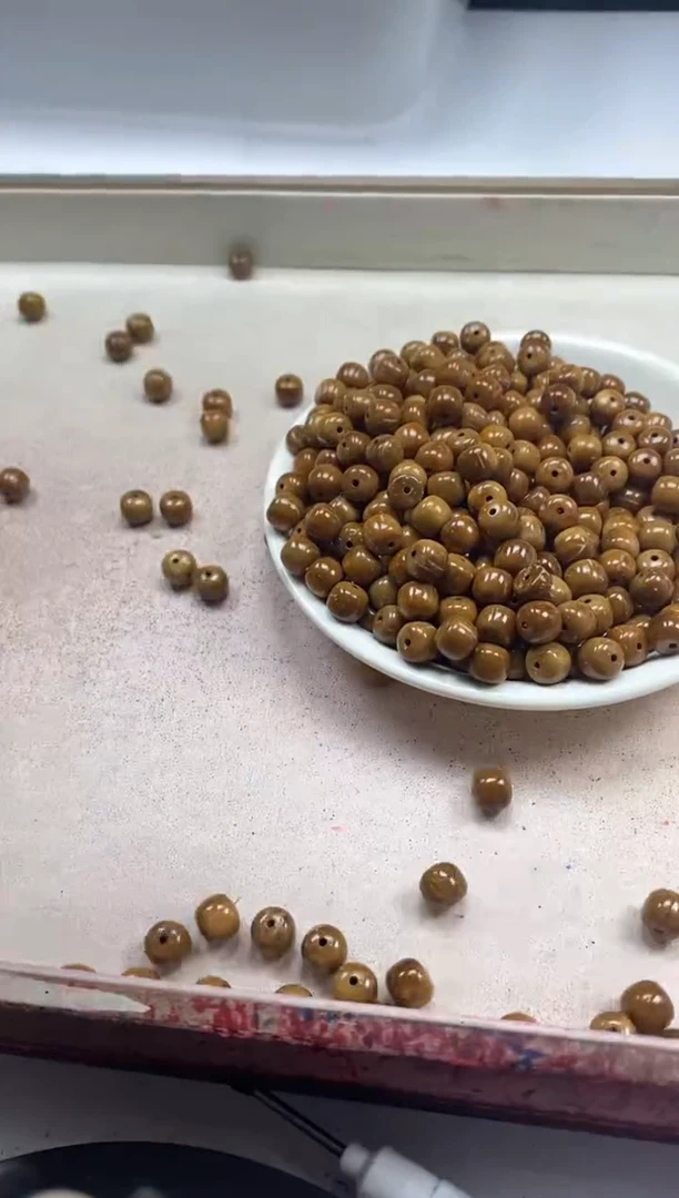 【闪购商品】檀香木散珠W989库*克老型8*7mm*10颗