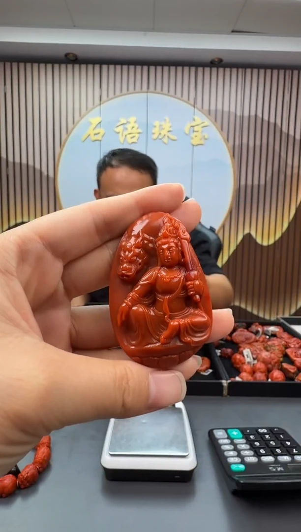 未镶嵌雕刻南红玛瑙154ZB0916产品一个