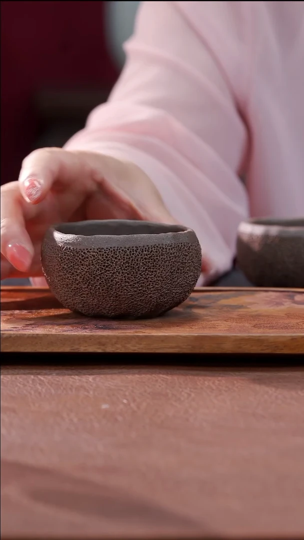 茶具A8756裸烧铁胎冰烟杯