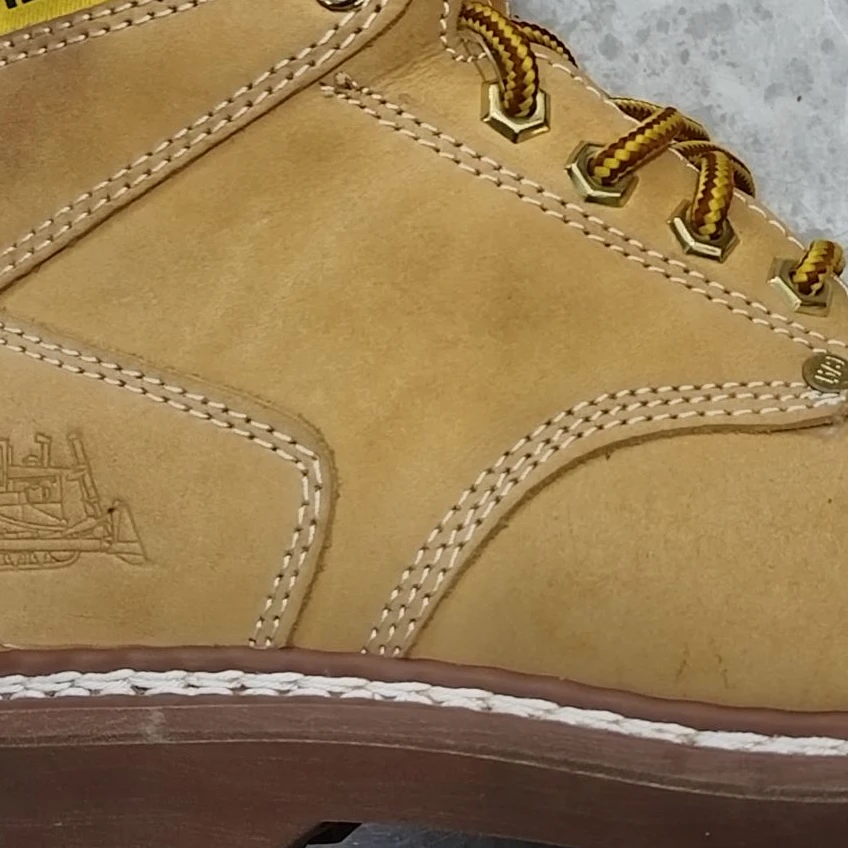 高帮黄靴水晶底户外工装靴女鞋男鞋