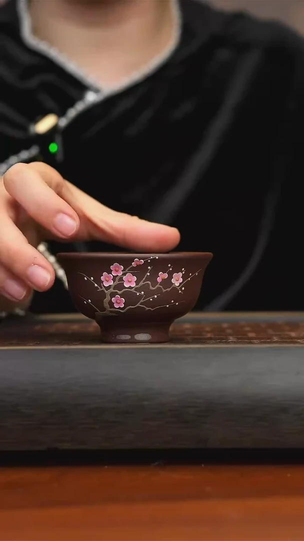 【闪购商品】紫砂茶壶紫泥梅花杯