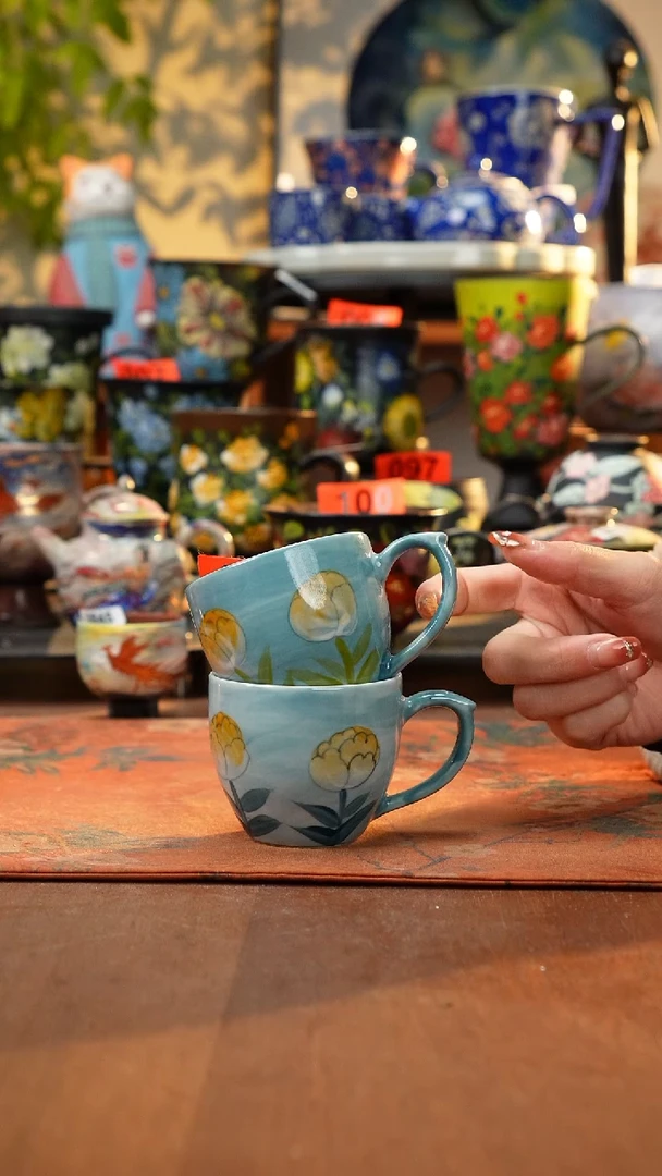 瓷片景德镇手工手绘090