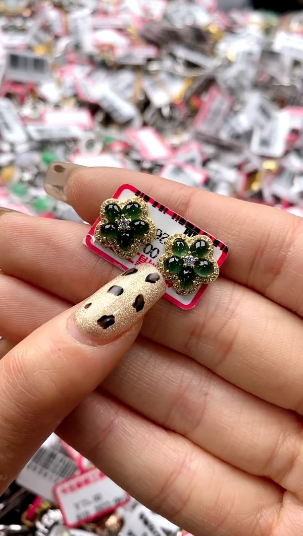 【闪购商品】翡翠戒指银S925镶嵌22222222    5