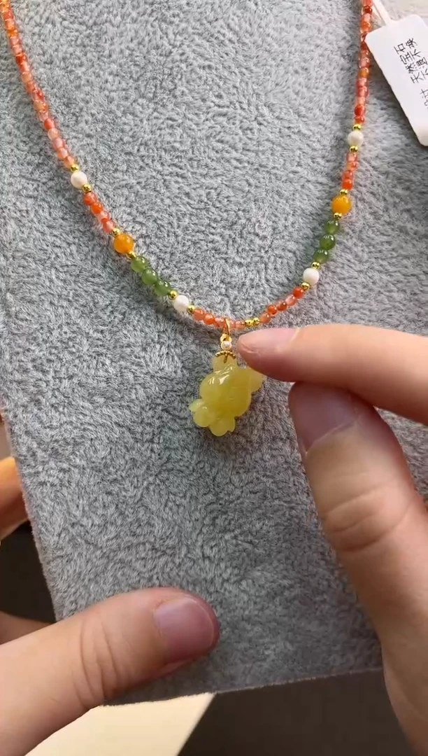 颈饰合金南红玛瑙货号1296