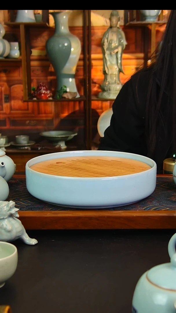 瓷片原矿汝瓷福利单杯，微瑕