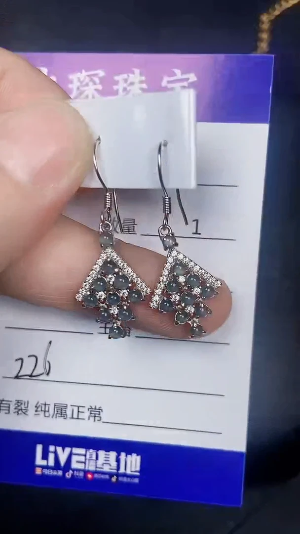 银S925镶嵌戒指翡翠2260