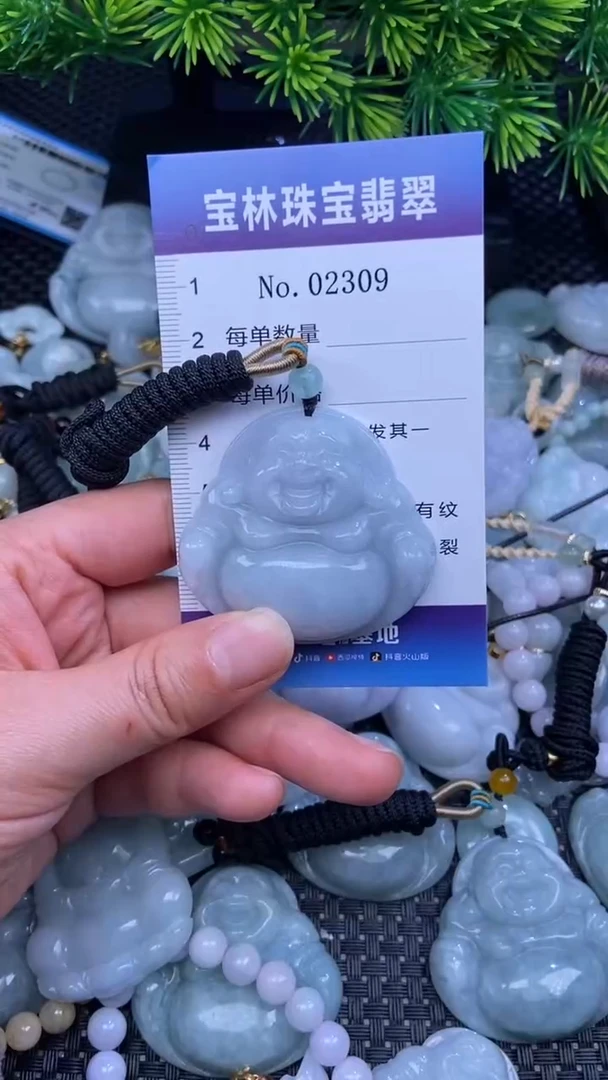 颈饰未镶嵌翡翠天然缅甸翡翠2309