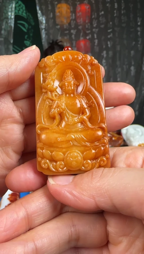 未镶嵌和田玉挂件虚**间观音