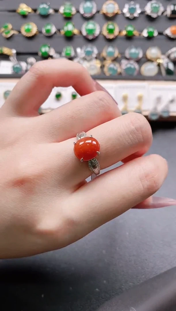 【闪购商品】翡翠戒指银S925镶嵌11111111