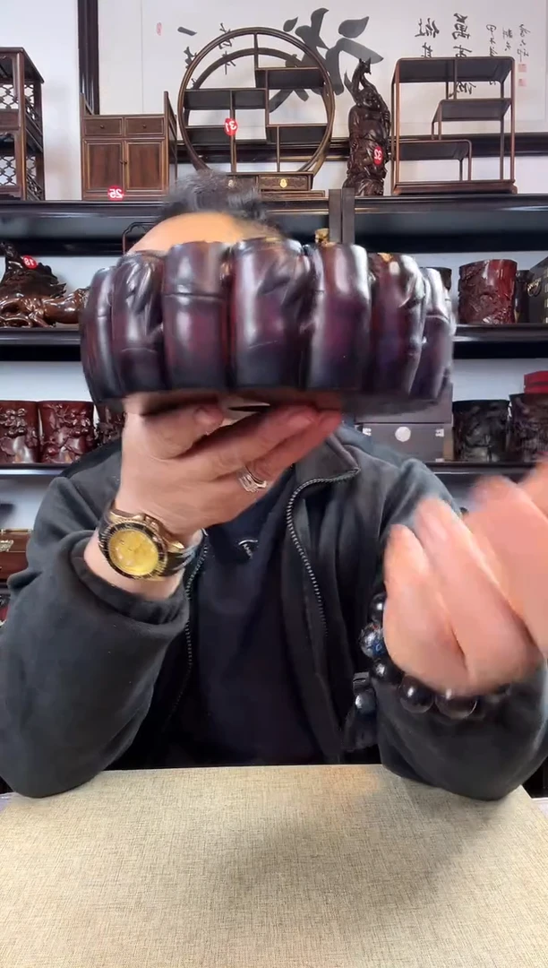 木老李红木工艺品831瑕疵