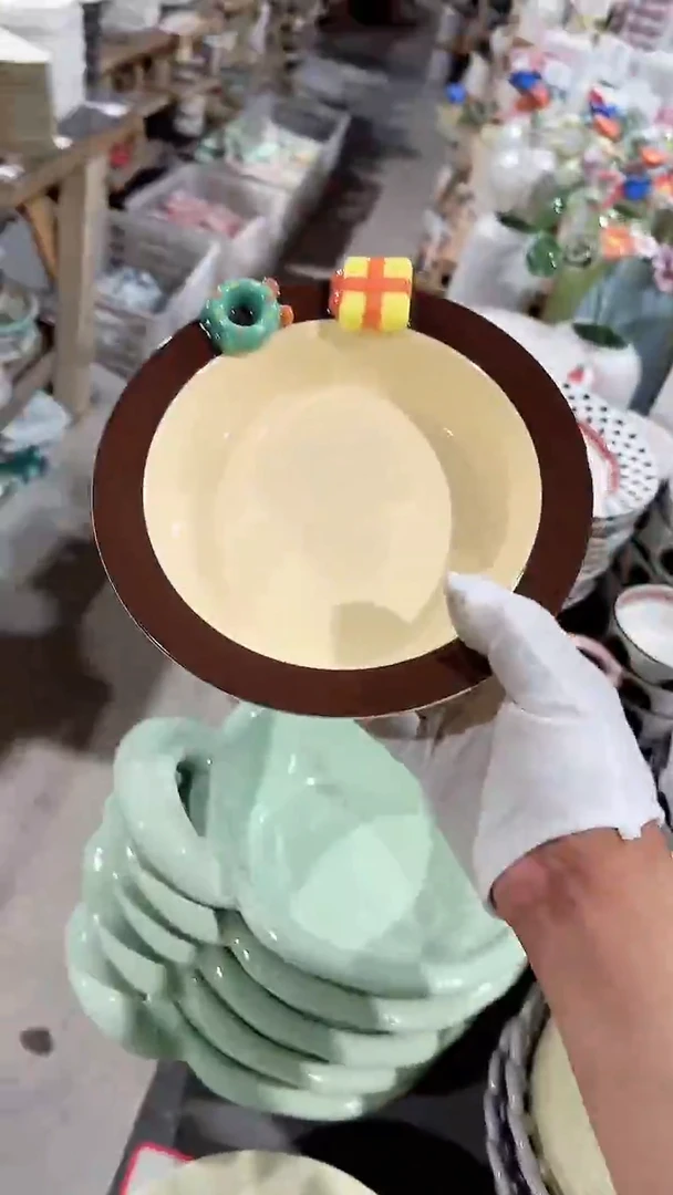 陶瓷礼物深盘微瑕 凑满20元包邮
