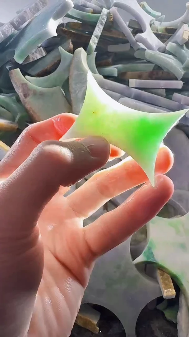 裸石翡翠缅甸翡翠A货文6981