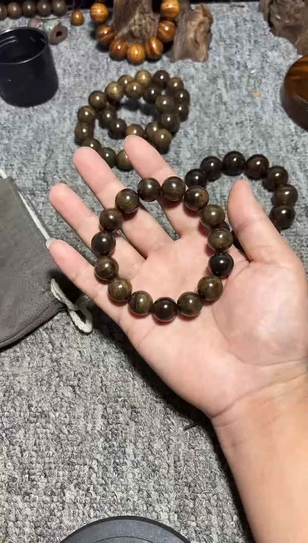 金丝楠手串/手链阴沉金丝楠1.5单圈68