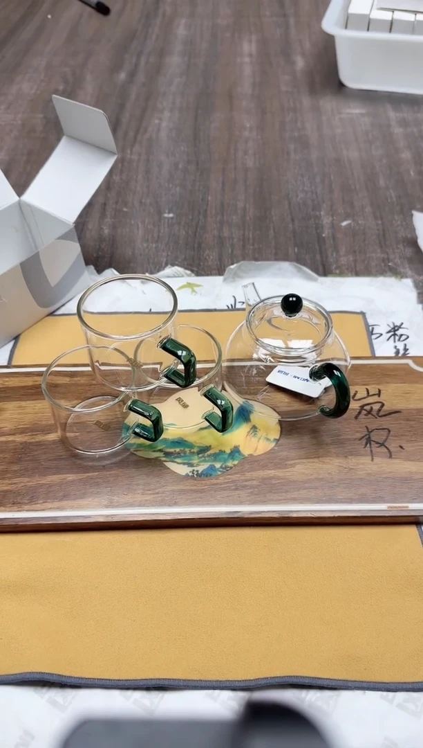 【闪购商品】其他风谜喜乐壶墨绿色+臻悦杯墨绿色