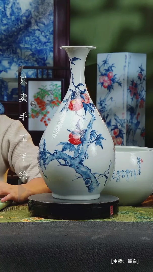 陶沈*玉景德镇手工手绘陶瓷2