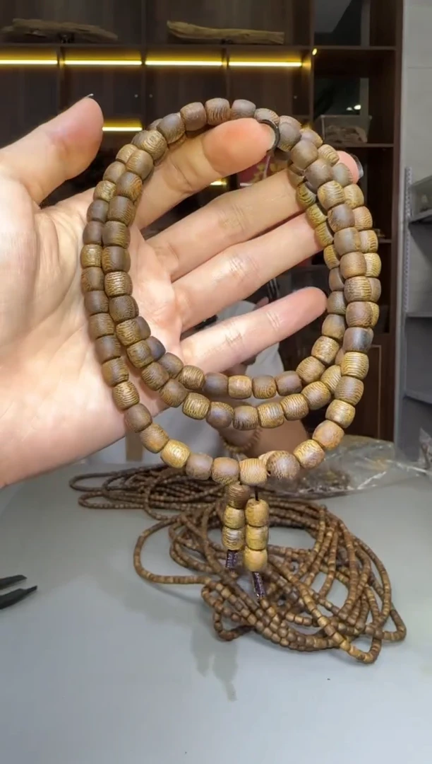 沉香碎屑沉香781号白奇07鼓珠多圈配碎屑香粉多样性发一19