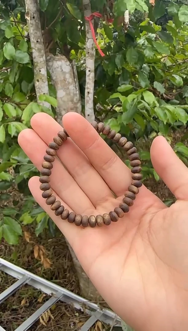 【闪购商品】沉香手串海南绿奇楠乌身虫漏随型算盘单圈多样性发一