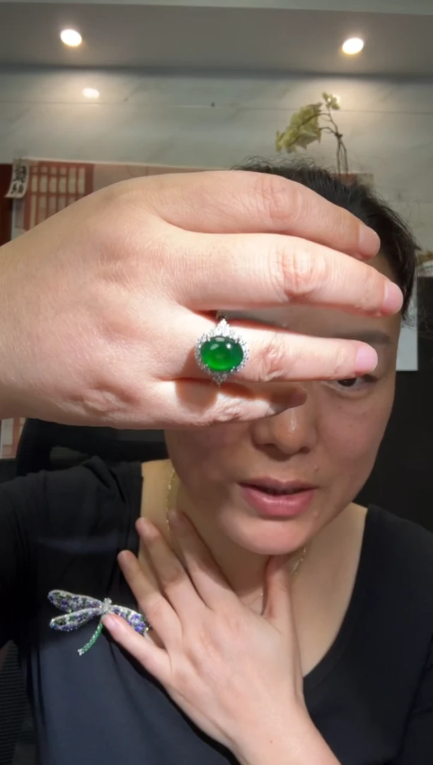 颈饰银S925镶嵌翡翠00002605