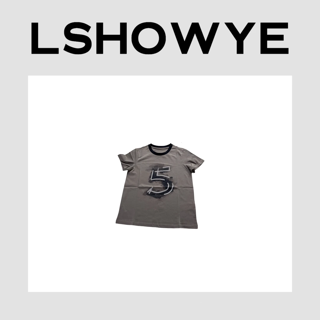 LSHOWYE｜数字5字母印花短T YX-2025-13