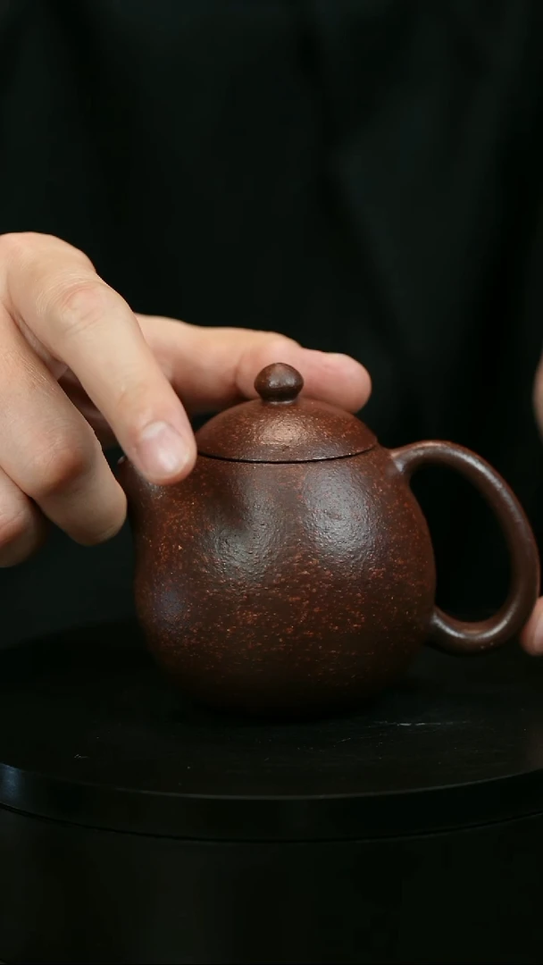 茶壶紫砂▫*H2084粗砂龙蛋