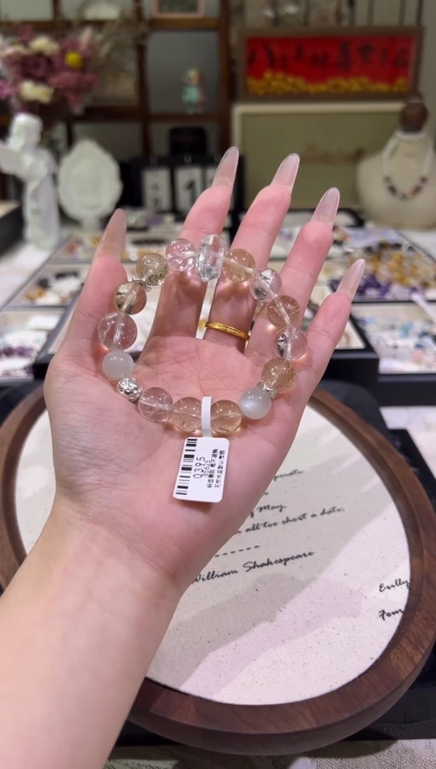 合金手链水晶天然水晶 多样性发一